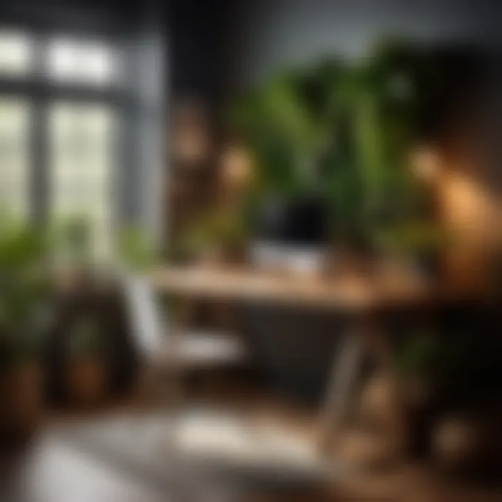 Plants and Greenery in Home Office Decor
