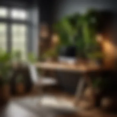 Boost Inspiration with Natural Elements Plants and Greenery in Home Office Decor