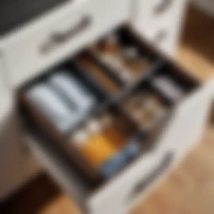 Stylish Plastic Drawer Organizer with Clear Compartments Stylish Plastic Drawer Organizer with Clear Compartments