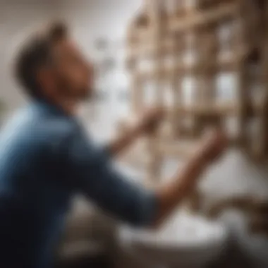 Illustration of plumbing system inspection