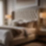 Luxurious King Size Bed with Plush Upholstered Headboard