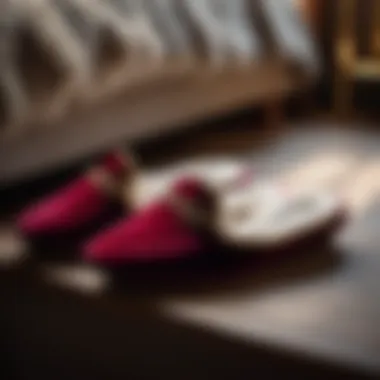 Luxurious Velvet Comfort Plush velvet slip-on slippers