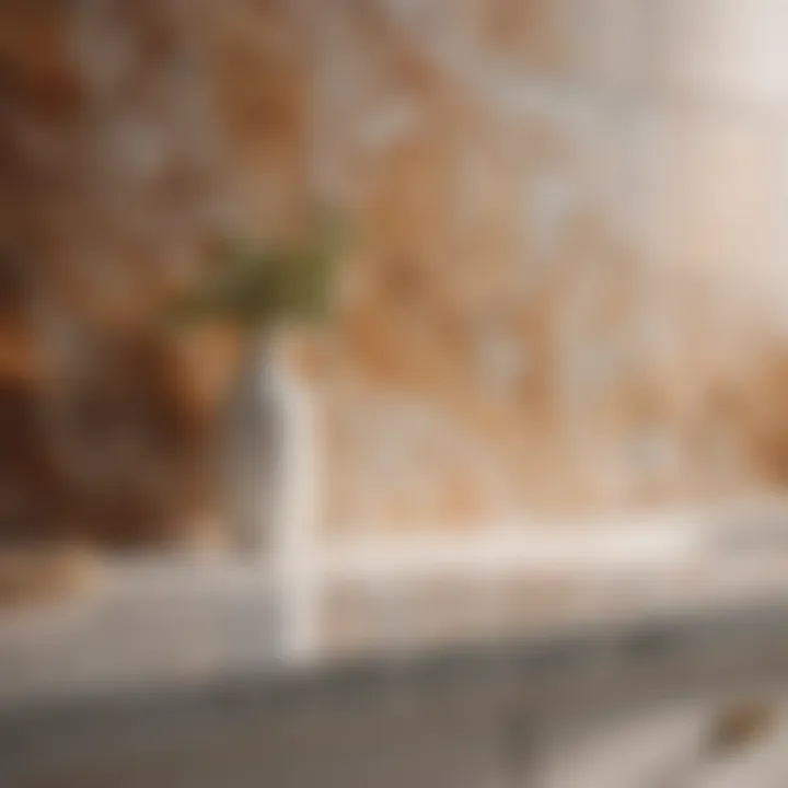 Porcelain tile bathroom countertop