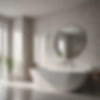 Modern Minimalism with Porcelain Sleek minimalist bathroom with porcelain tiles