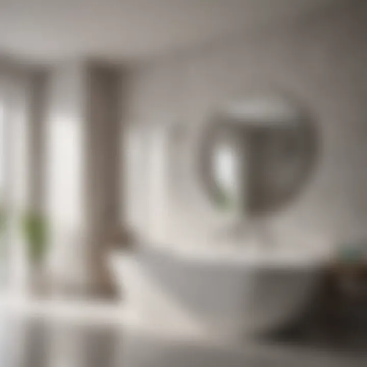 Modern Minimalism with Porcelain Sleek minimalist bathroom with porcelain tiles