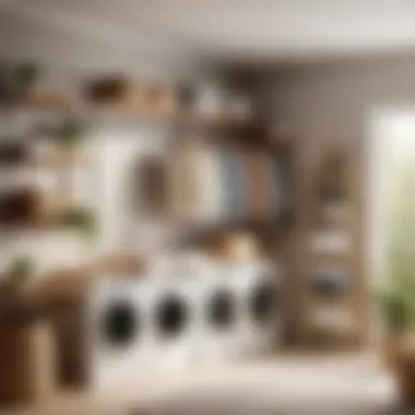 Versatile Utility Versatile Utility of Laundry Racks with Shelves