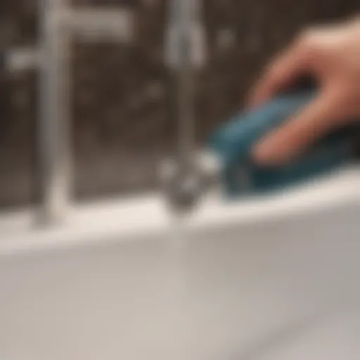 Precision cutting tool for sink drain replacement
