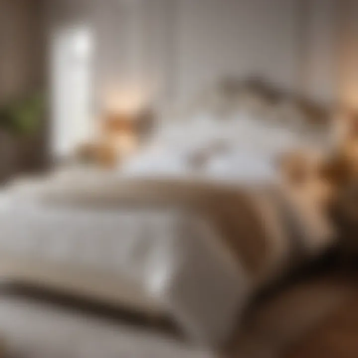 Bedroom furniture covered for protection