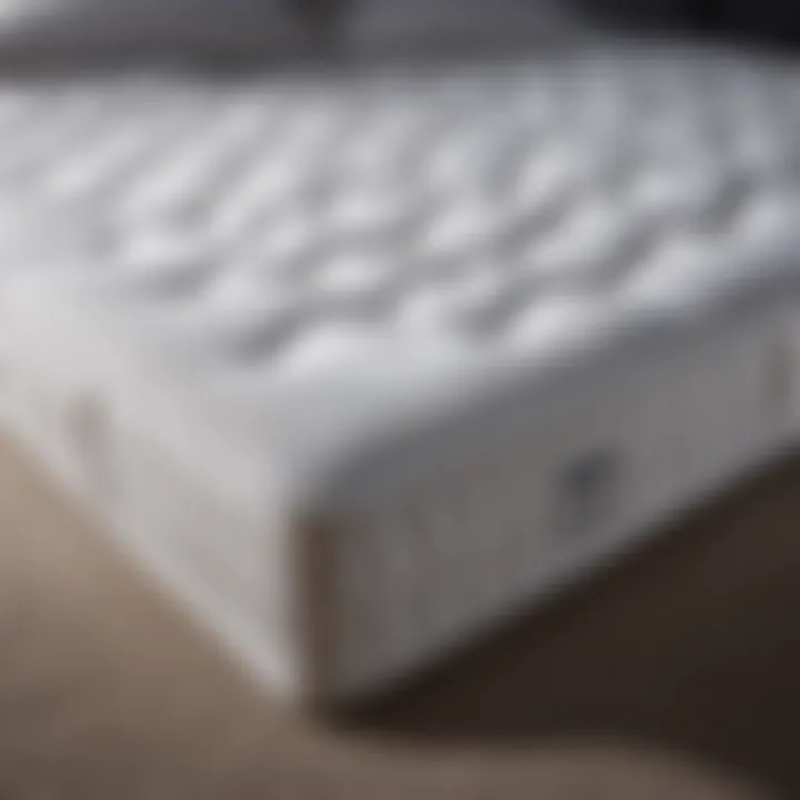 Illustration showcasing pressure relief technology in mattresses