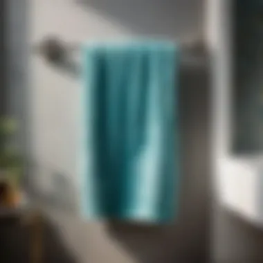 Innovative digital print design on a bath towel