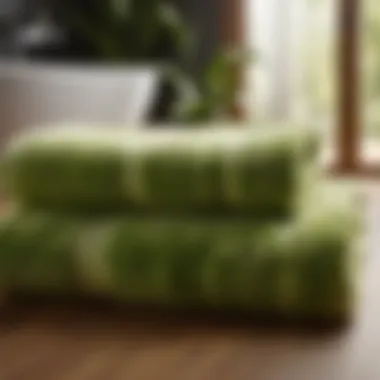 Sustainable bamboo printed bath towel