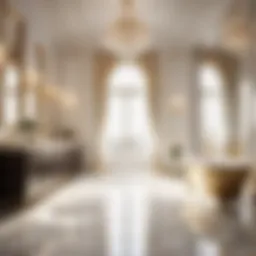 Luxurious Marble Bathroom Floor