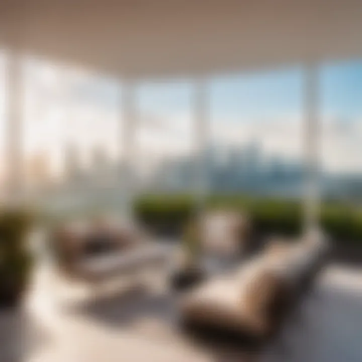 Exclusive Outdoor Terrace Overlooking Miami's Skyline Private Outdoor Terrace with City Skyline
