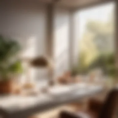 Natural light enhancing productivity at a bedroom desk