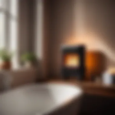 Creating Warmth and Comfort Propane bathroom heater in cozy bathroom ambiance