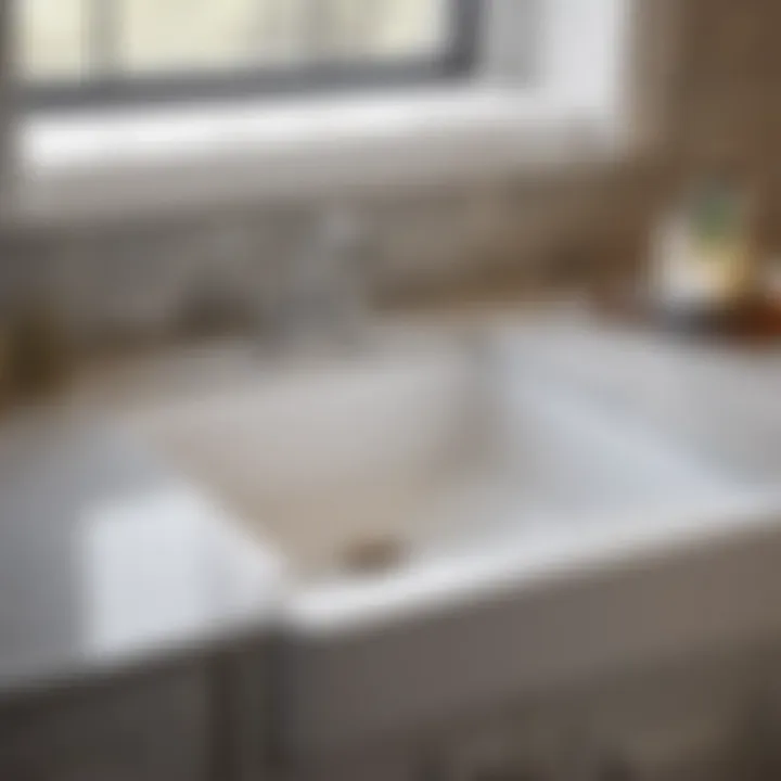 Skillful Sealant Application for Leak-Free Sink Operation Illustration demonstrating the proper sealant application around a new washer in a sink