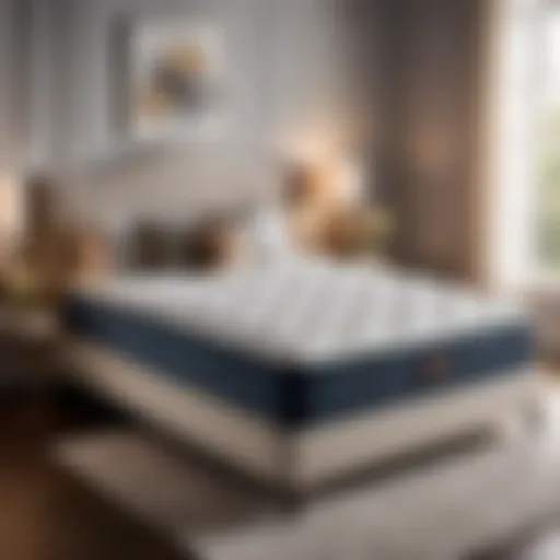 Elegant Puffy Queen Mattress in Luxurious Bedroom