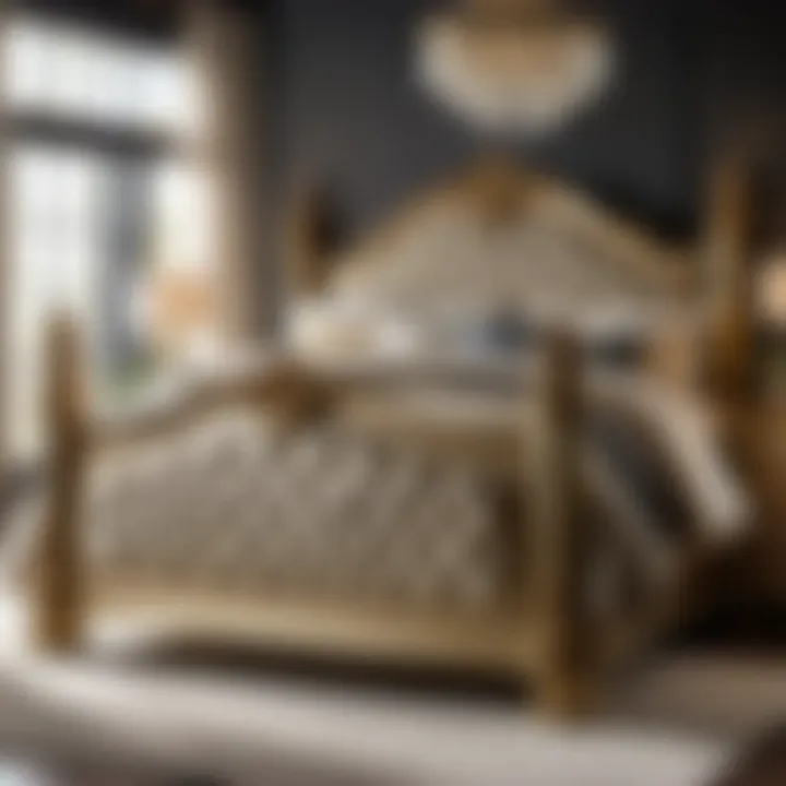 Refined Gold accents on Pulaski Caldwell Bed Frame