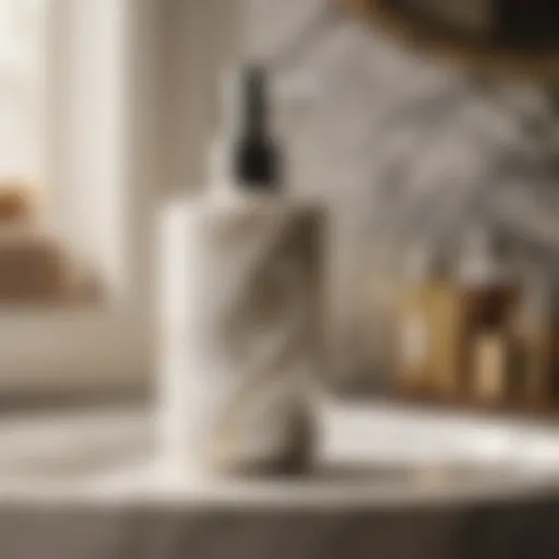 Marble Soap Dispenser Elegant marble soap dispenser from the Quarry Collection