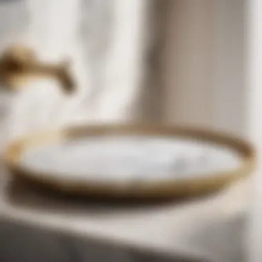 Luxurious marble tray from the Quarry Collection