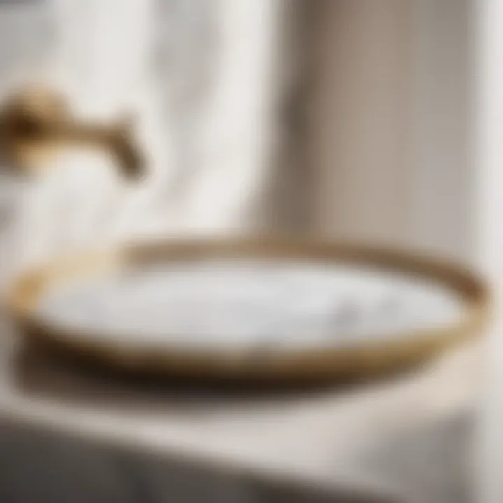 Luxurious marble tray from the Quarry Collection