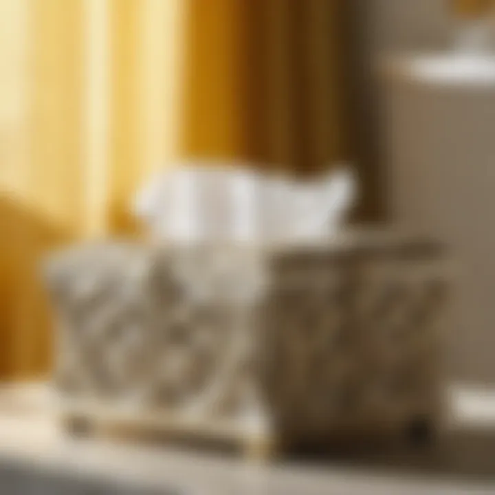 Stylish tissue box cover from the Quarry Collection