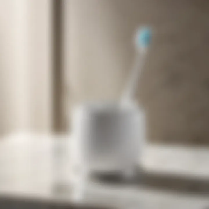 Sleek and modern toothbrush holder from the Quarry Collection