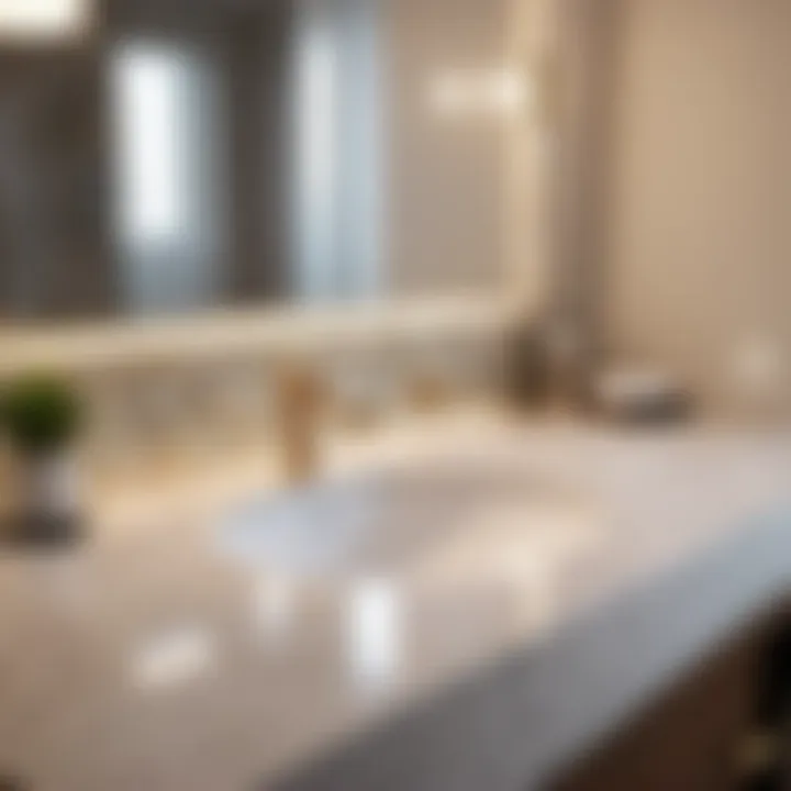 Quartz Bathroom Countertop Installation