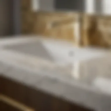 Sleek Quartz Finishes Quartz Bathroom Countertop