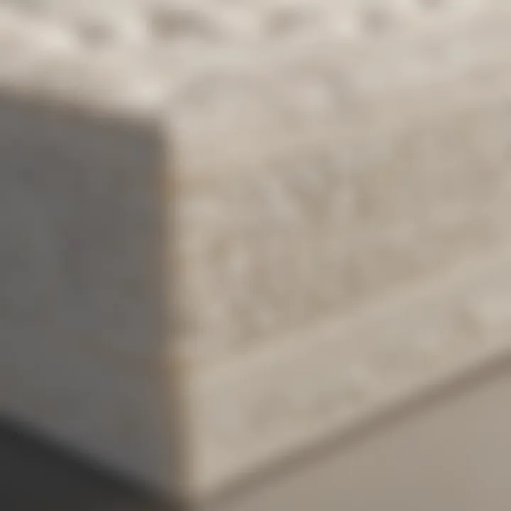 Detailed Layers of Queen Memory Foam Mattress Detailed close-up of queen memory foam mattress layers