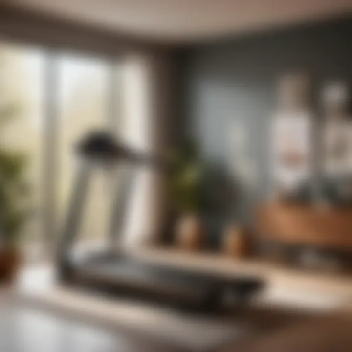 Quiet treadmill option for peaceful bedroom workout
