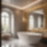 Elegant Bathroom with Sparkly Paint