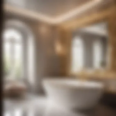 Elegance and Brilliance Elegant Bathroom with Sparkly Paint