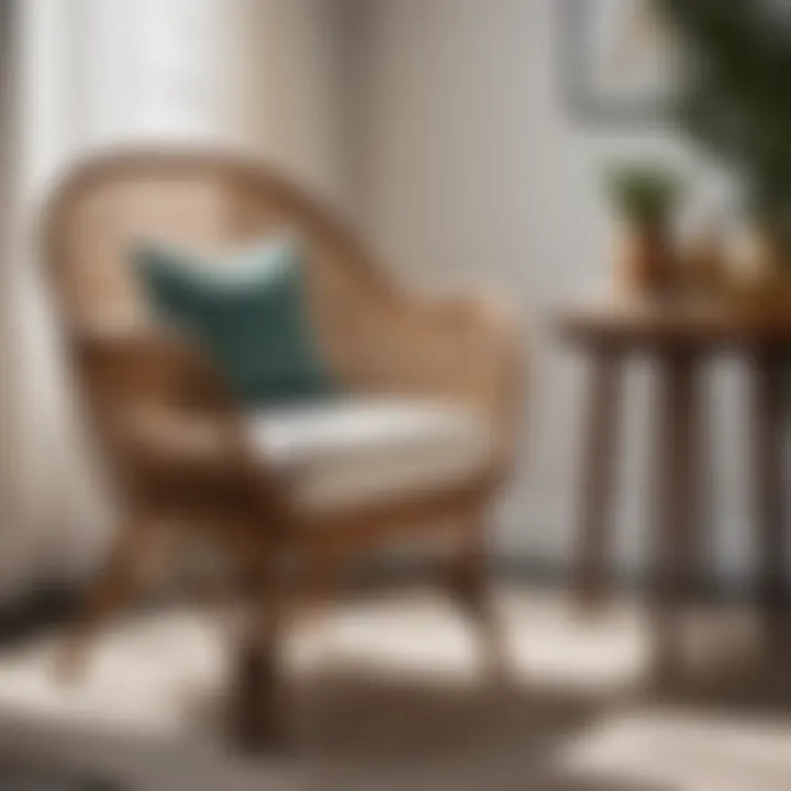 Chic Rattan Accent Chair for Stylish Comfort Rattan Accent Chair