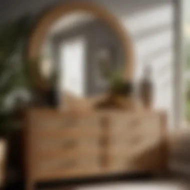 Sophistication in Rattan Dresser Design Rattan Dresser with Mirror