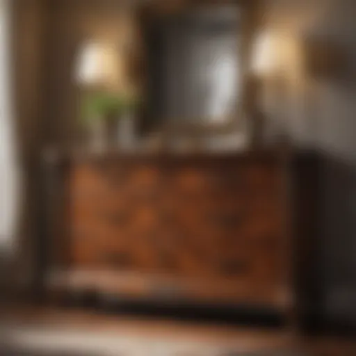 Elevate Your Space with a Timeless Dresser Elegant refinished wooden dresser with vintage appeal