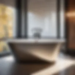 Refinished bathtub with elegant design
