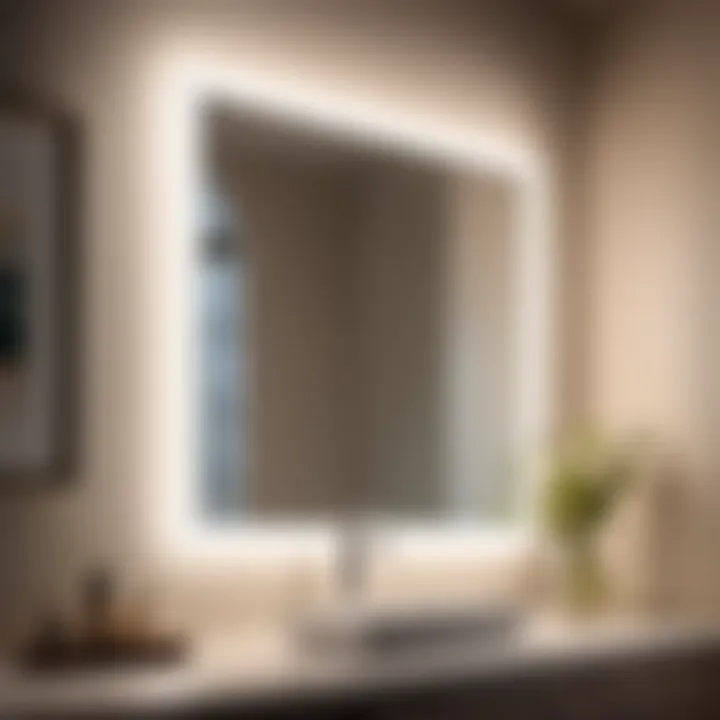 Reflective Silver Vanity Light Fixture