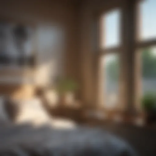 Refraction of light through a bedroom window