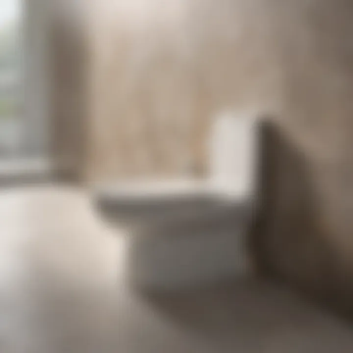 Close-up view of a tile surface before and after reglazing, highlighting the transformation