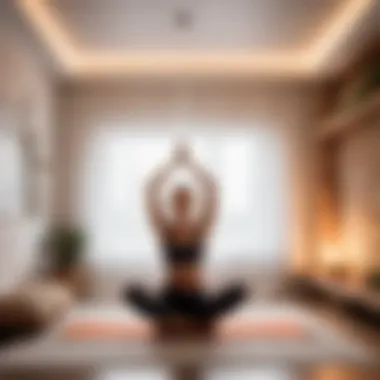 Cozy Flexibility in Bedroom Yoga Yoga poses for relaxation and flexibility in a cozy bedroom