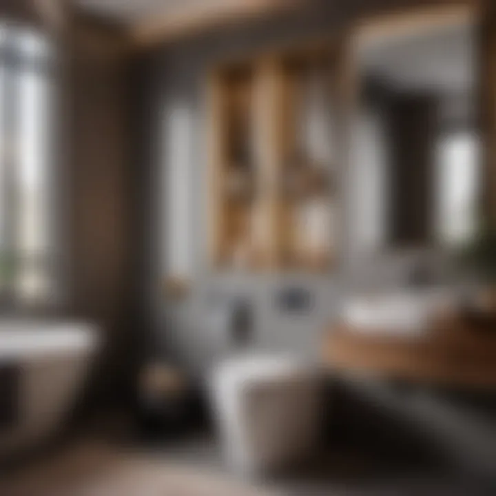 Finishing touches for a relocated toilet in a bathroom