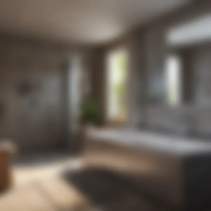 Bathroom layout before and after shower installation