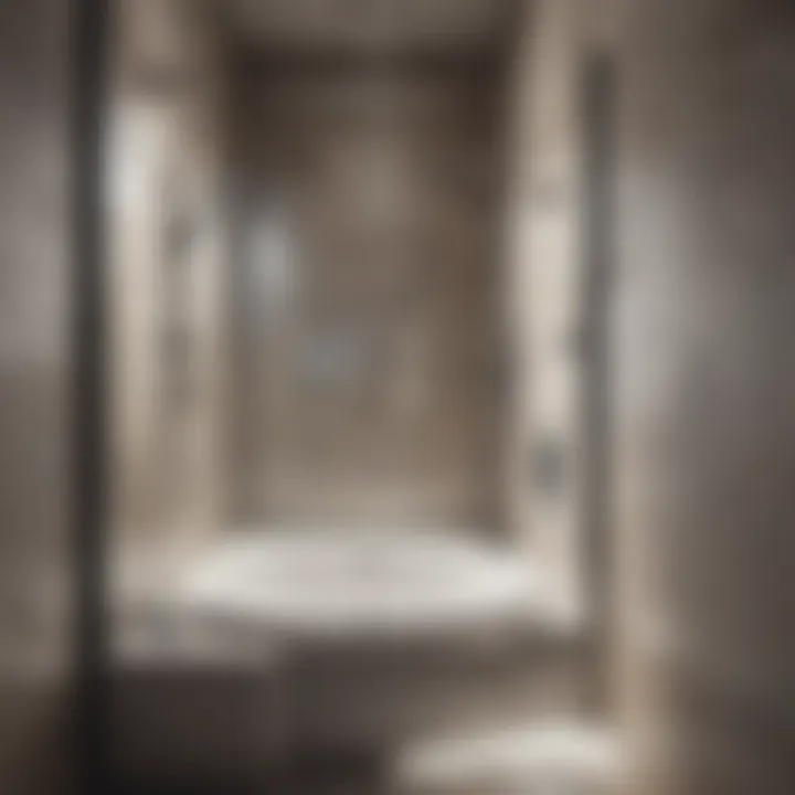 Shower installation steps illustrated