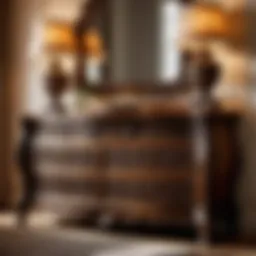 Elegant dresser with intricate carvings