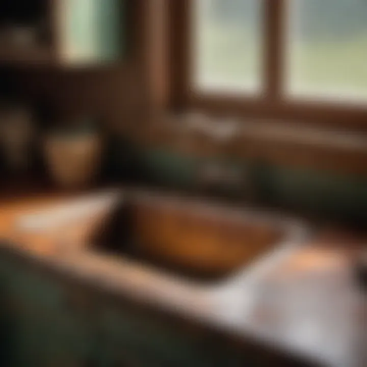 Patina Perfection: Reviving Vintage Sinks Restored vintage laundry room sink with patina finish