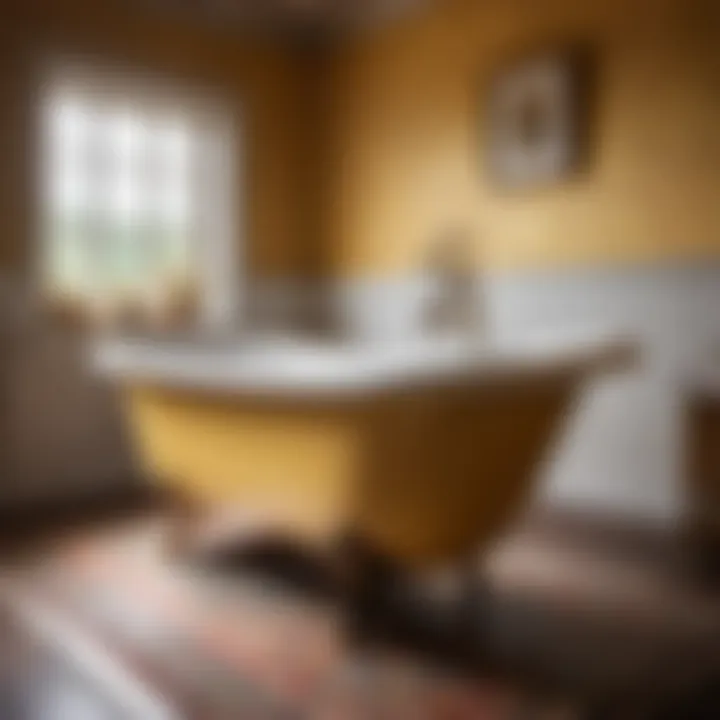 Beautifully restored vintage bathtub in Asheville