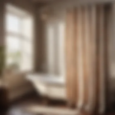 Artistic vintage shower curtain