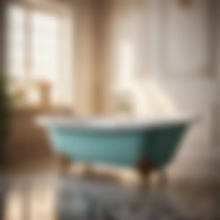 Elegantly crafted vintage bathtub