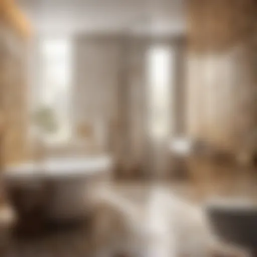 Elegant bathroom wall tile design